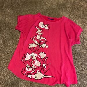 Floral Pink Top- Apt 9